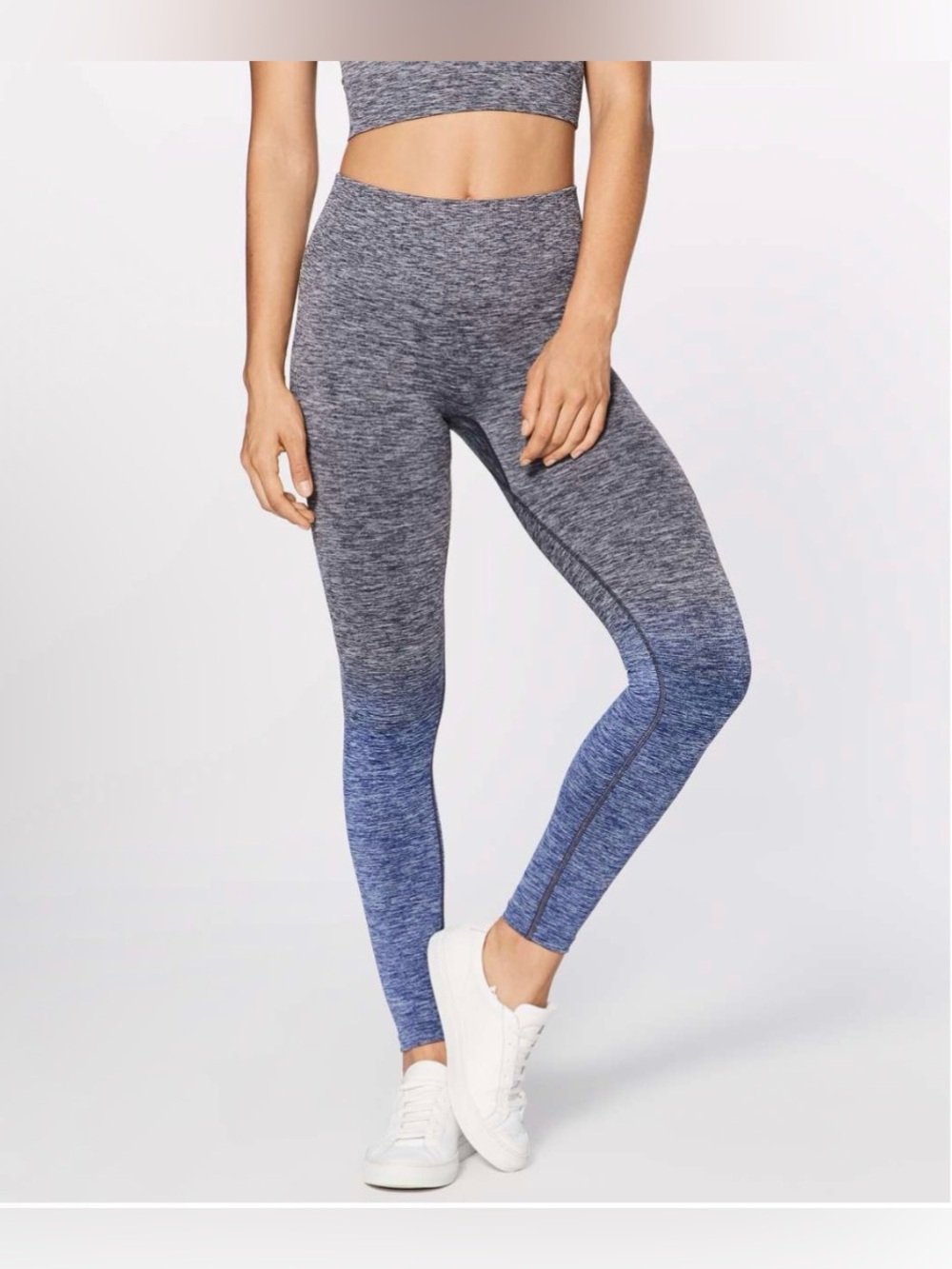 Lululemon Balance & Resist 7/8 Tight 25” in Midnight Navy/White/Psychic 4